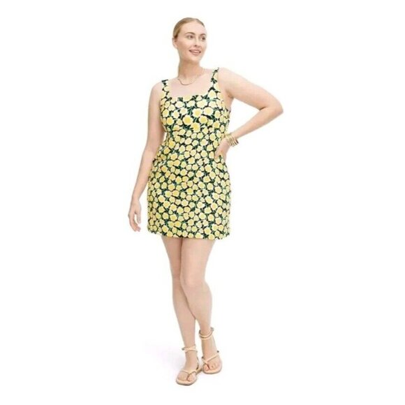90's Shift Yellow Poppy Mini Dress Sun DVF for Target Diane von Furstenberg NWT - Picture 2 of 15